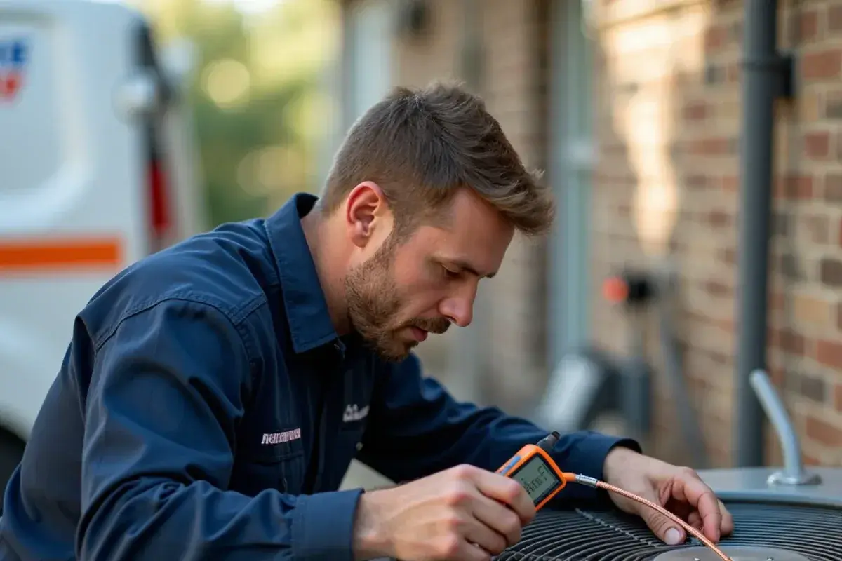 Scanning evaporator coil copper joints with an electronic heated-diode refrigerant leak detector wand